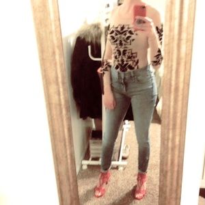 Banjul Nude Mesh Bodysuit Small Sexy